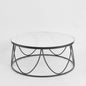 Palais Round Coffee Table Black & Ceramic