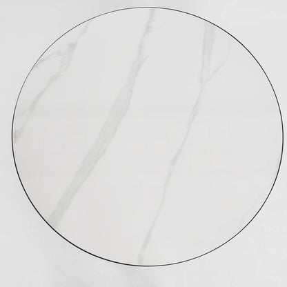 Palais Round Coffee Table Black & Ceramic