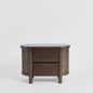 Coolum Bedside Table Dark Walnut