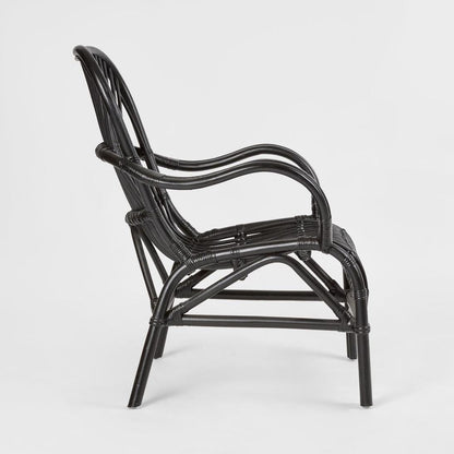 Seville Rattan Armchair Black