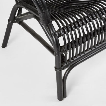 Seville Rattan Armchair Black