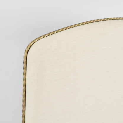 Palais Bedhead King Gold & Linen