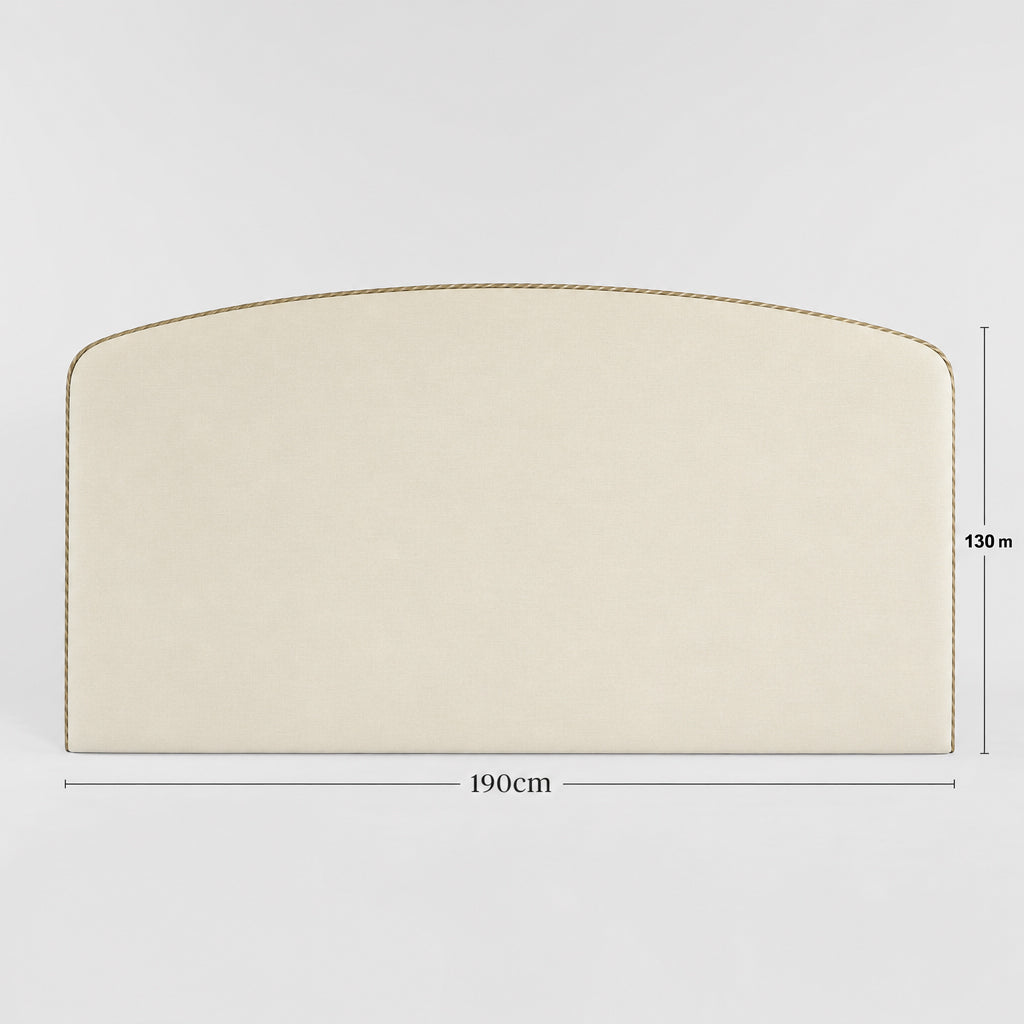 Palais Bedhead King Gold & Linen