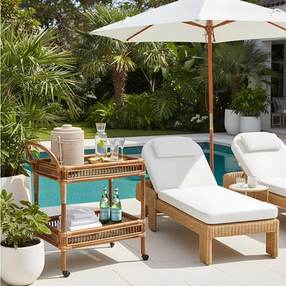 Rattan Bar Cart