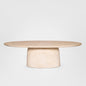 Corsica Oval Dining Table Ivory Travertine Look - Outdoor 240cm
