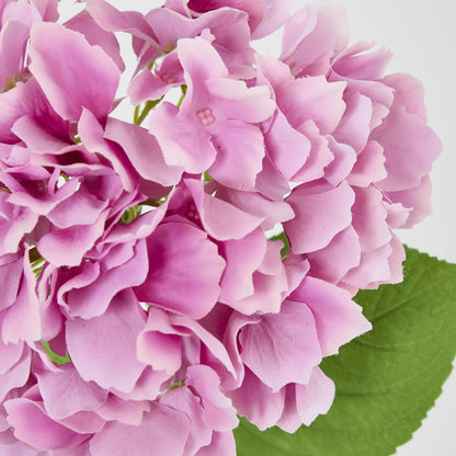 Hydrangea Stem Soft Touch 50cm Dark Pink