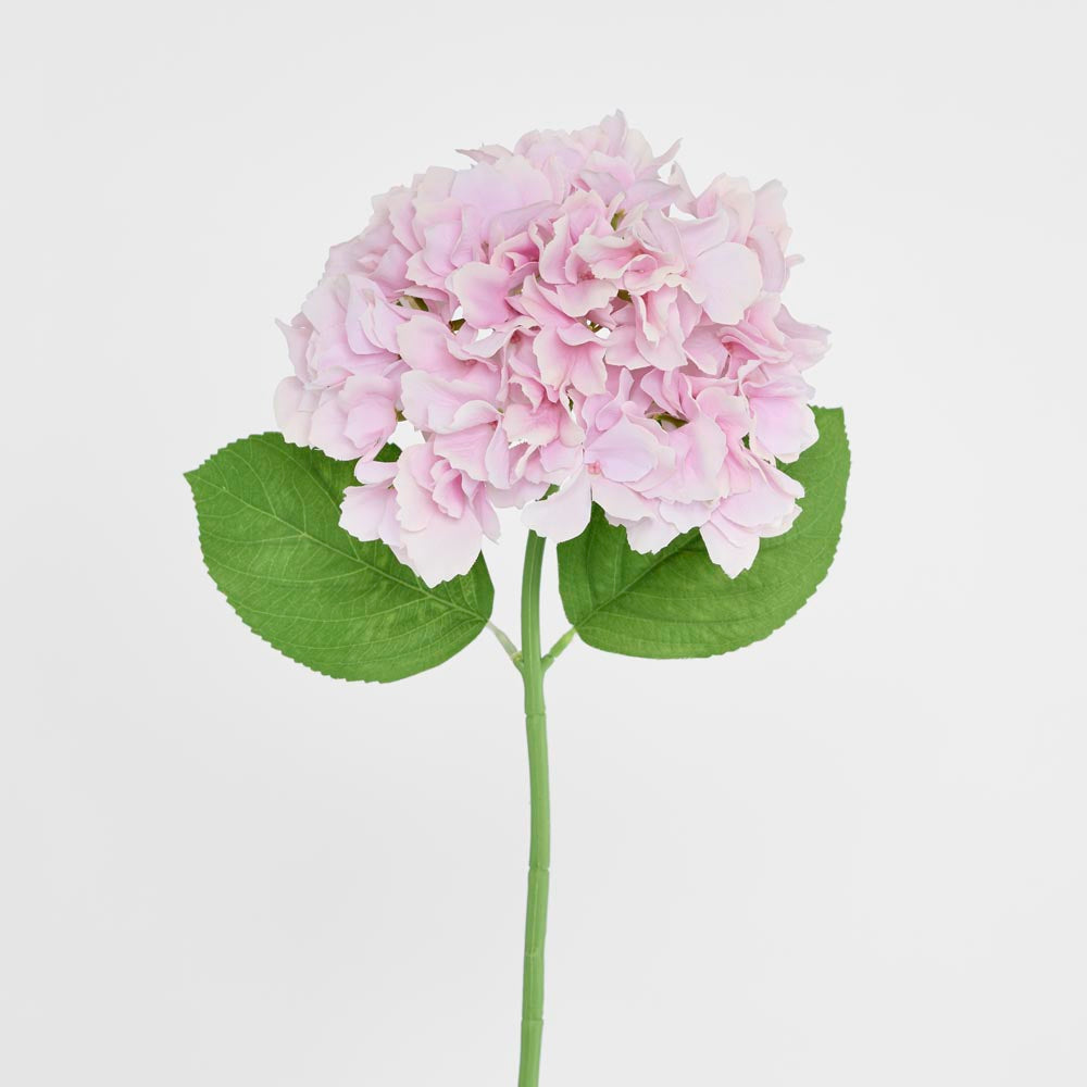 Hydrangea Stem Soft Touch 50cm Mid Pink