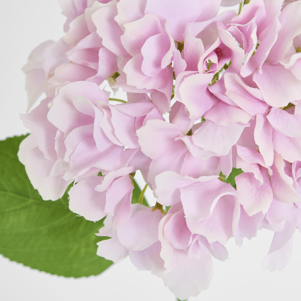 Hydrangea Stem Soft Touch 50cm Mid Pink