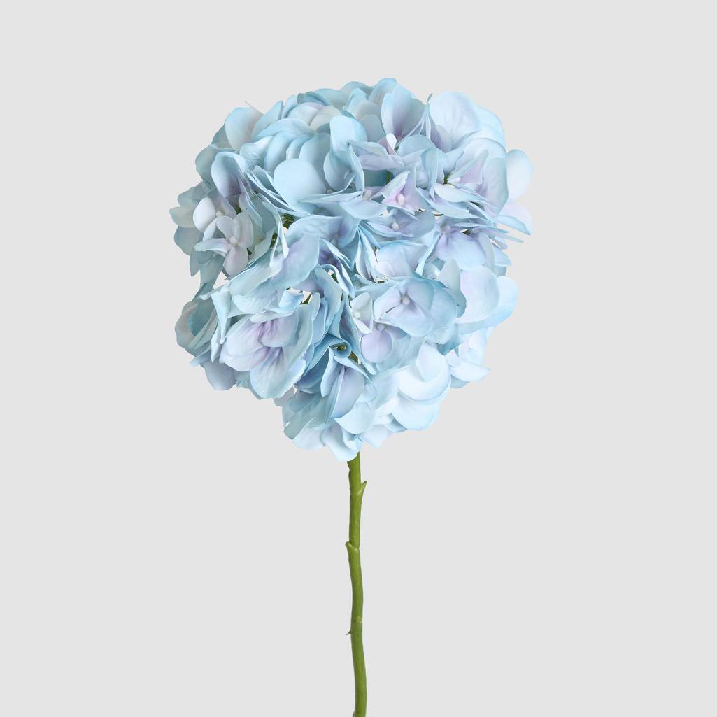 Hydrangea Soft Touch Stem 75cm Blue