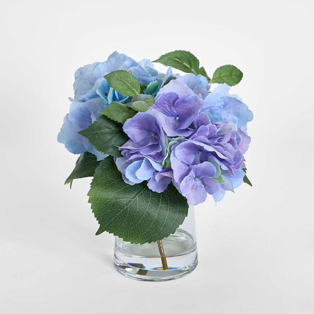Hydrangea in Vase 31cm Lavender