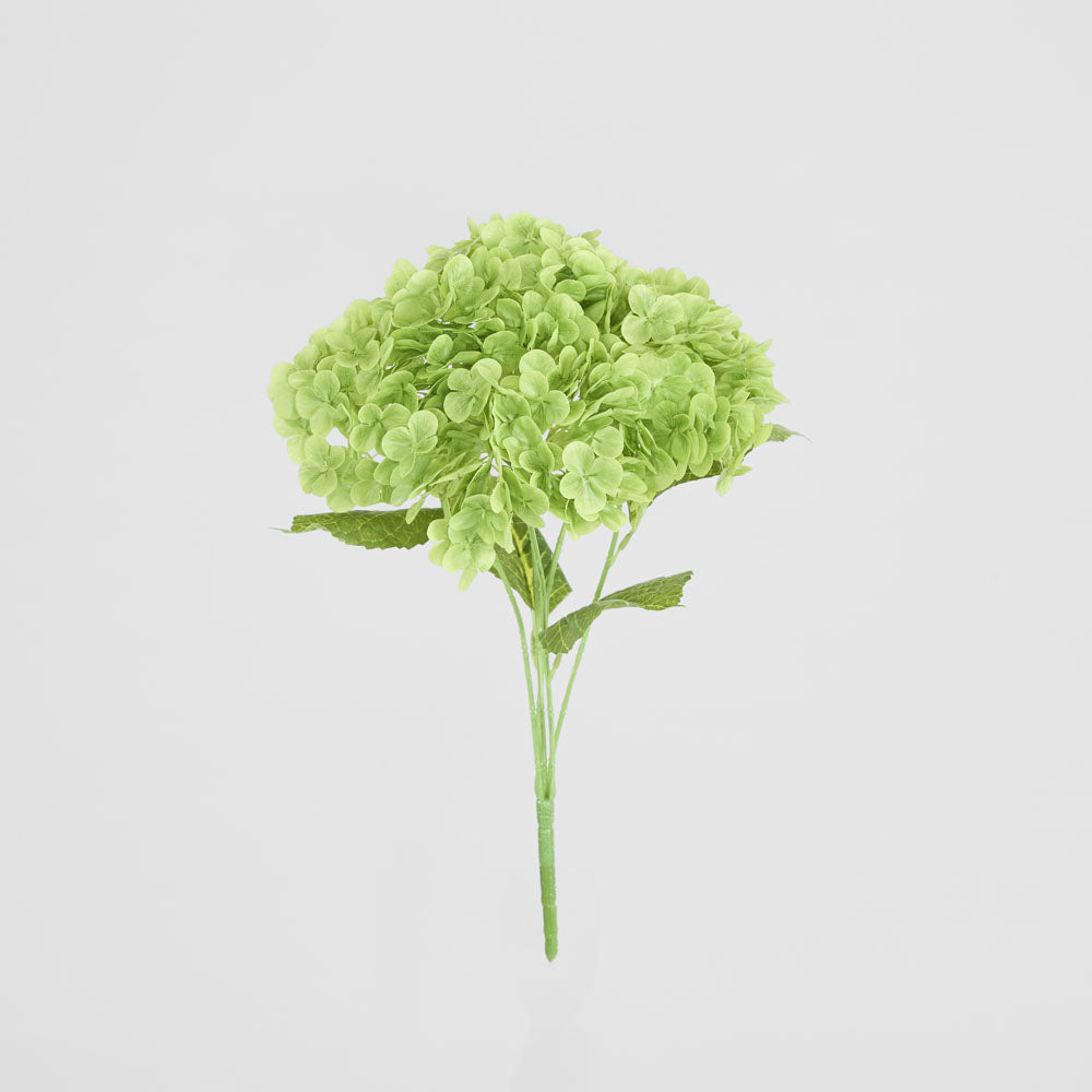 Hydrangea Real Touch 5 Head Bunch Green
