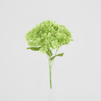 Hydrangea Real Touch 5 Head Bunch Green
