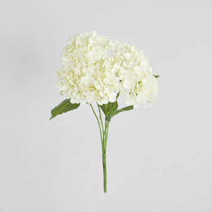 Hydrangea Real Touch 5 Head Bunch White