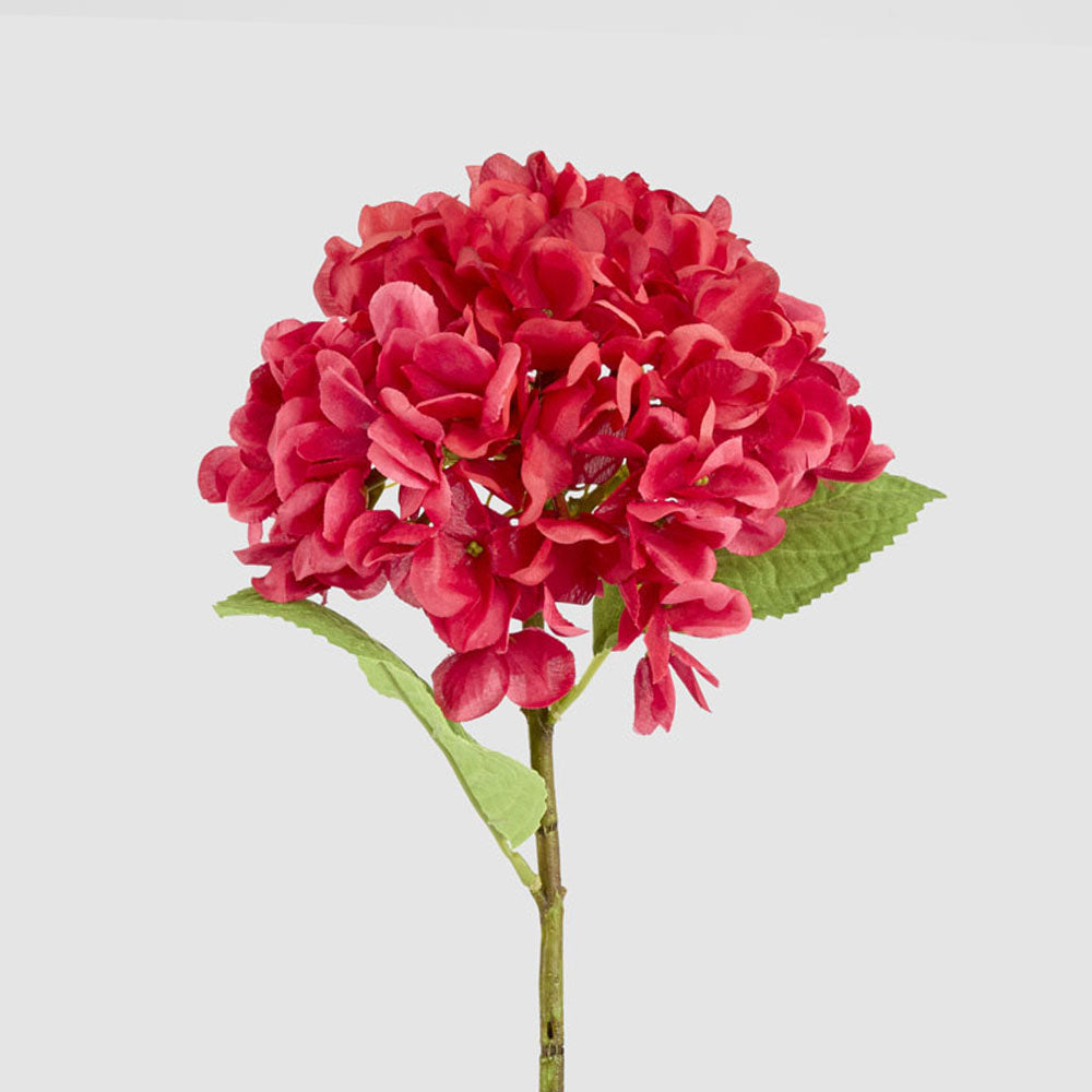 Hydrangea Flower Stem 48cm Fuchsia 6 pcs