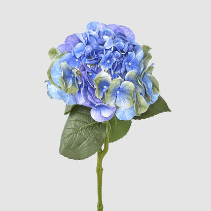 Hydrangea Real Touch Stem 64cm Blue