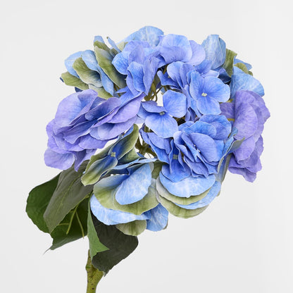 Hydrangea Real Touch Stem 64cm Blue