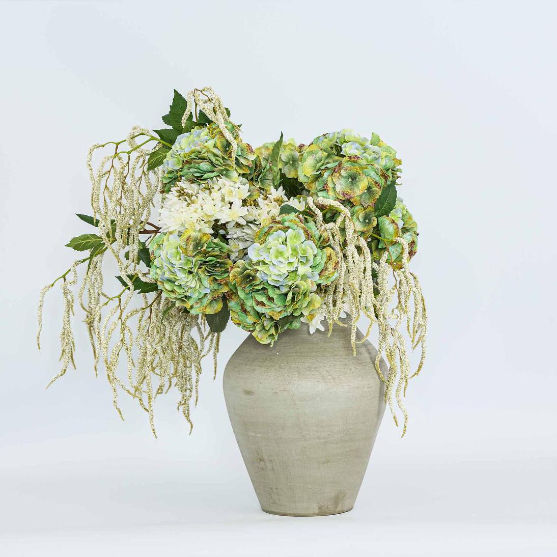 Hydrangea Real Touch Stem 64cm Green