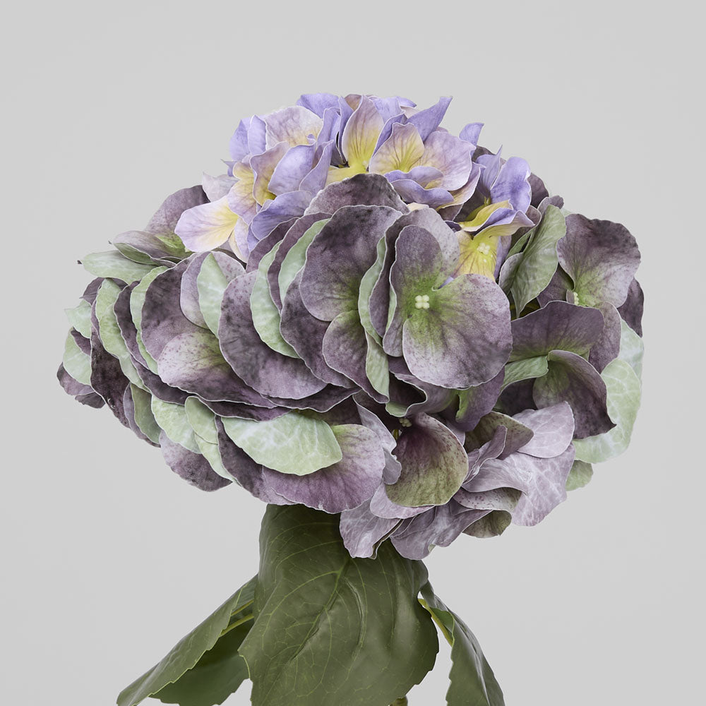 Hydrangea Real Touch Stem 64cm Purple