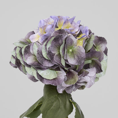 Hydrangea Real Touch Stem 64cm Purple