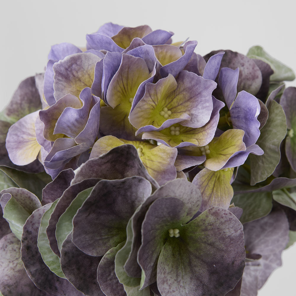 Hydrangea Real Touch Stem 64cm Purple