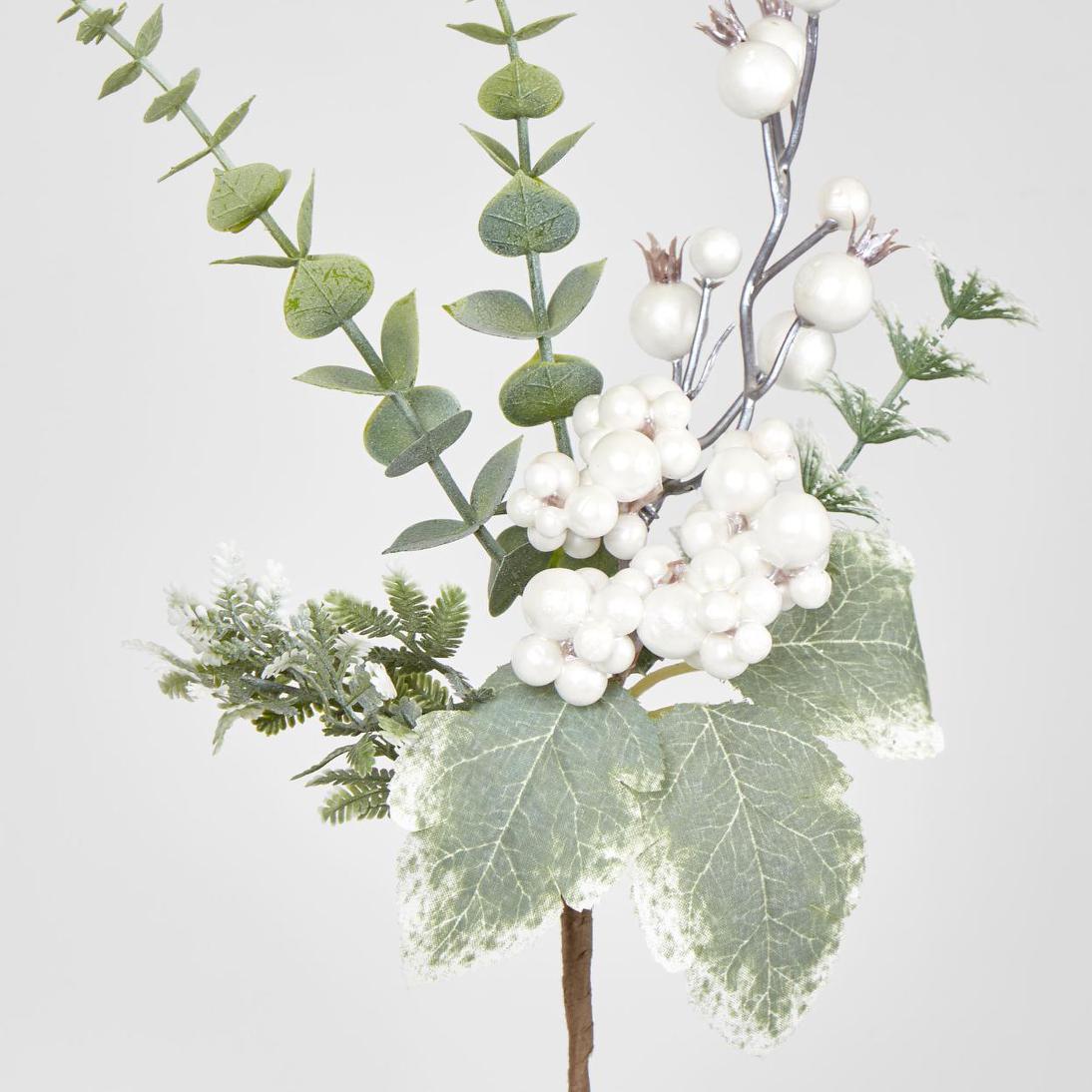 Silver White Berry Pick With Spinning Gum 26cm 18 pcs