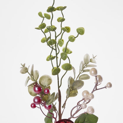 Red and White Berry Pick with Spinning Gum 43cm 12 pcs