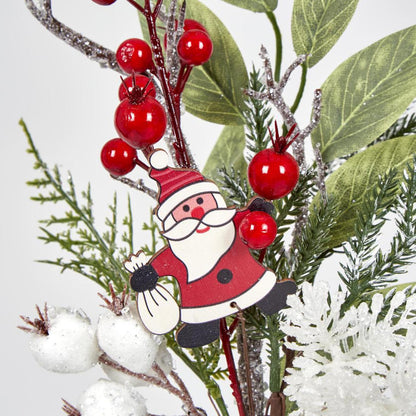 Red Berry Christmas Pick 35cm 12 pcs