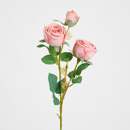 Real Touch Rose Spray Pink 6 pcs