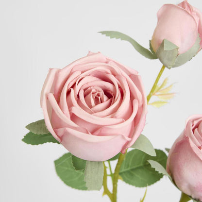 Real Touch Rose Spray Pink 6 pcs