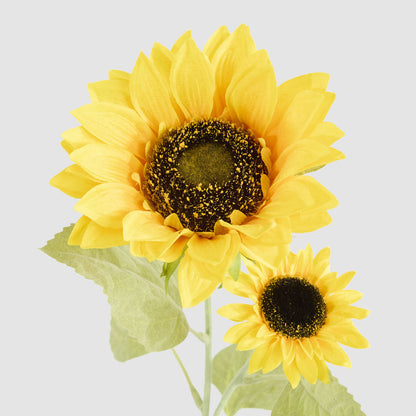 Sunflower Stem With 2 Heads 12 pcs