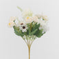 Mixed Flower Bouquet White 6 pcs