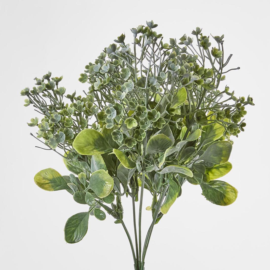 Mixed Leaf Bush Green 3 pcs