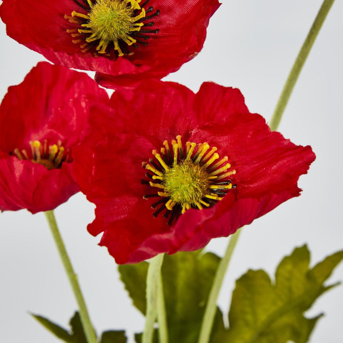 Mini Poppy Spray Red 18 pcs
