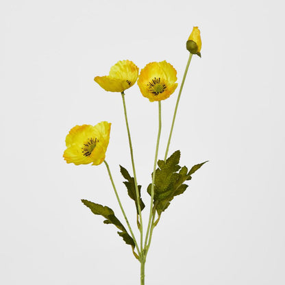 Mini Poppy Spray Yellow 18 pcs