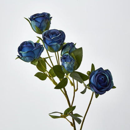 Rosebud Spray 7 Heads Blue 6 pcs