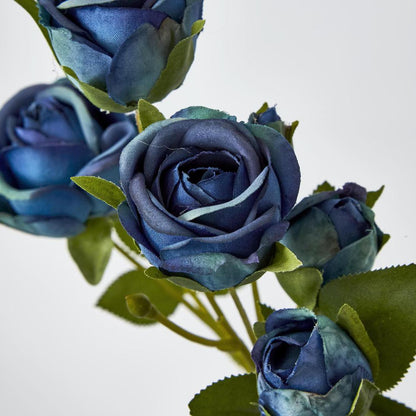Rosebud Spray 7 Heads Blue 6 pcs