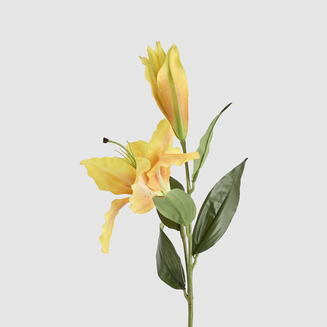 Casablanca Lily 76cm Floral Stem Yellow 6 pcs