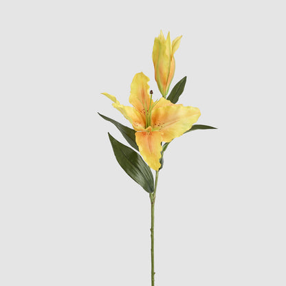 Casablanca Lily 76cm Floral Stem Yellow 6 pcs