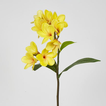 Frangipani Spray 46cm Yellow 6 pcs
