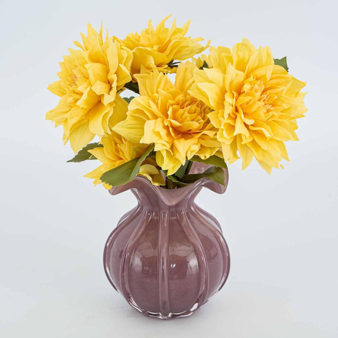 Dahlia 62cm Yellow 6 pcs