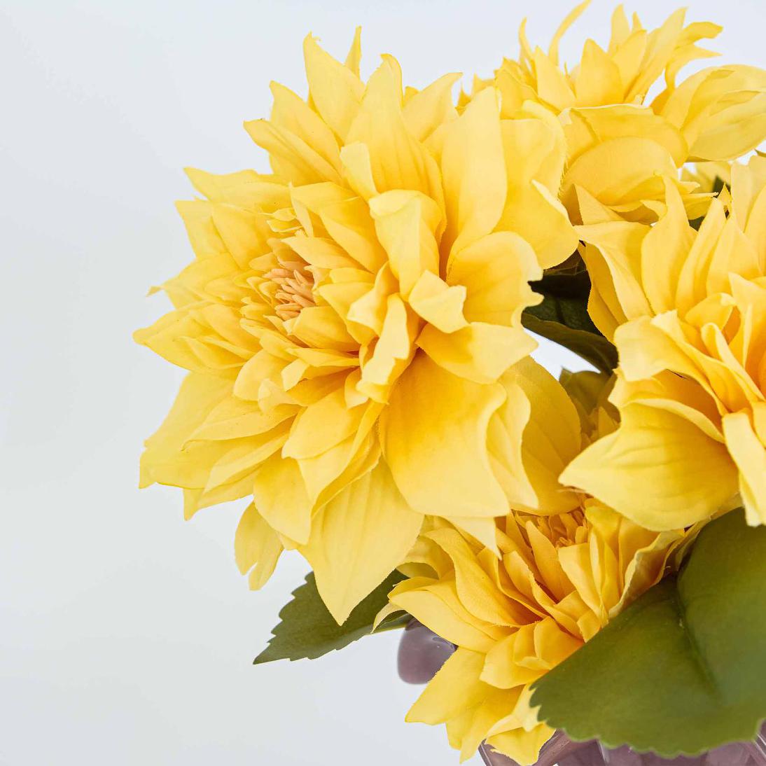 Dahlia 62cm Yellow 6 pcs