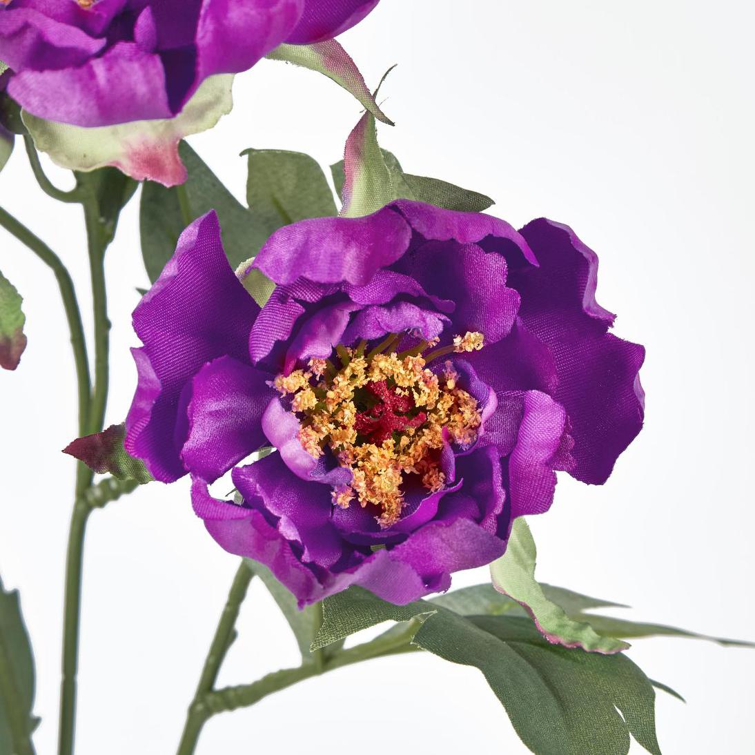 Peony Spray 64cm Purple 12 pcs