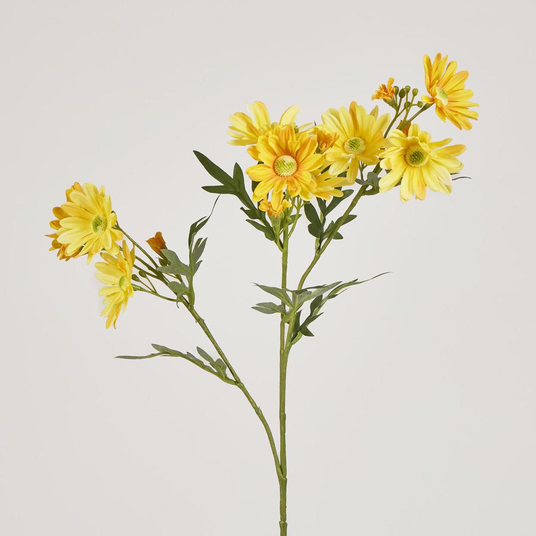 Daisy Spray 74cm Yellow 12 pcs