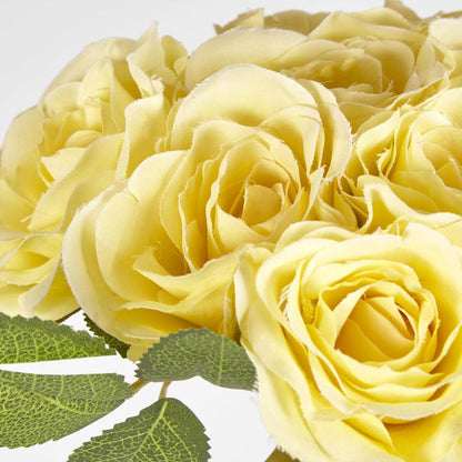 Rose Bouquet 9 Flowers Yellow 12 pcs