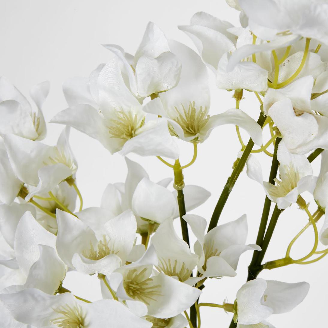 Bougainvillea Branch 83cm White 12 pcs