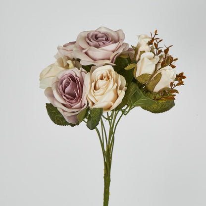 Rose Bush 39cm Lavender 12 pcs