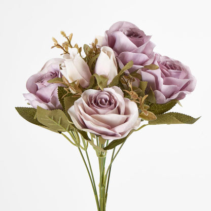 Rose Bush 39cm Mauve 12 pcs