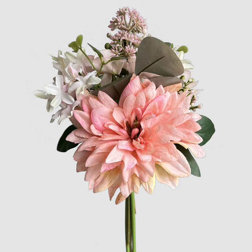 Dahlia Hydrangea Bouquet Pink 2 pcs