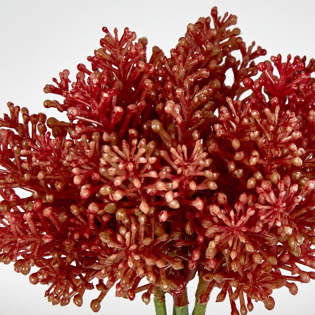 Pine Berry Bunch 20cm Red 4 pcs