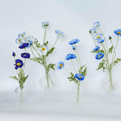 Poppy Spray Light Blue 12 pcs